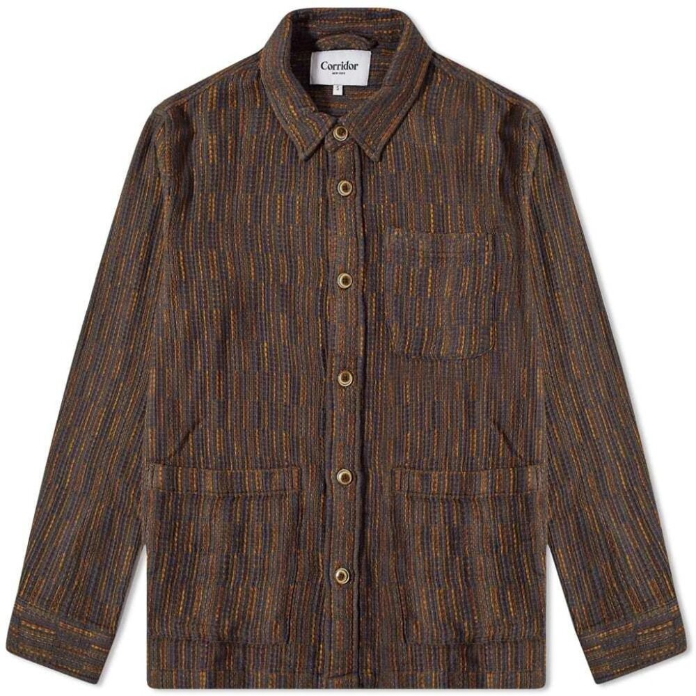 Corridor	Rainbow Weave Overshirt (Brown) Size XS